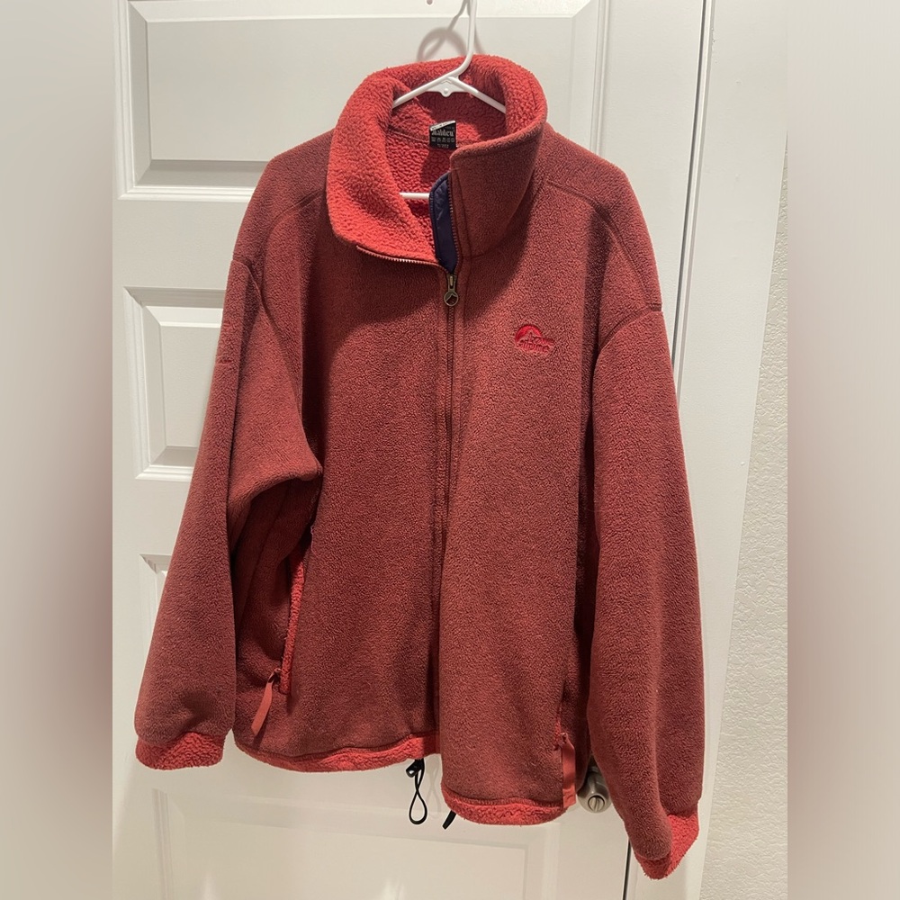 Lowe Alpine Mens vintage Zip Up Soft Fleece sweater jacket XL